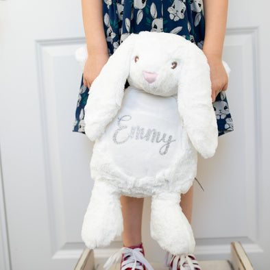 Large personalised Cream Bunny
