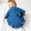 Personalised Construction Organic Childs Denim Jacket