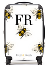 Personalised Bee print Suitcase