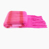 Large Heavyweight Fuchsia Colour Block scarf