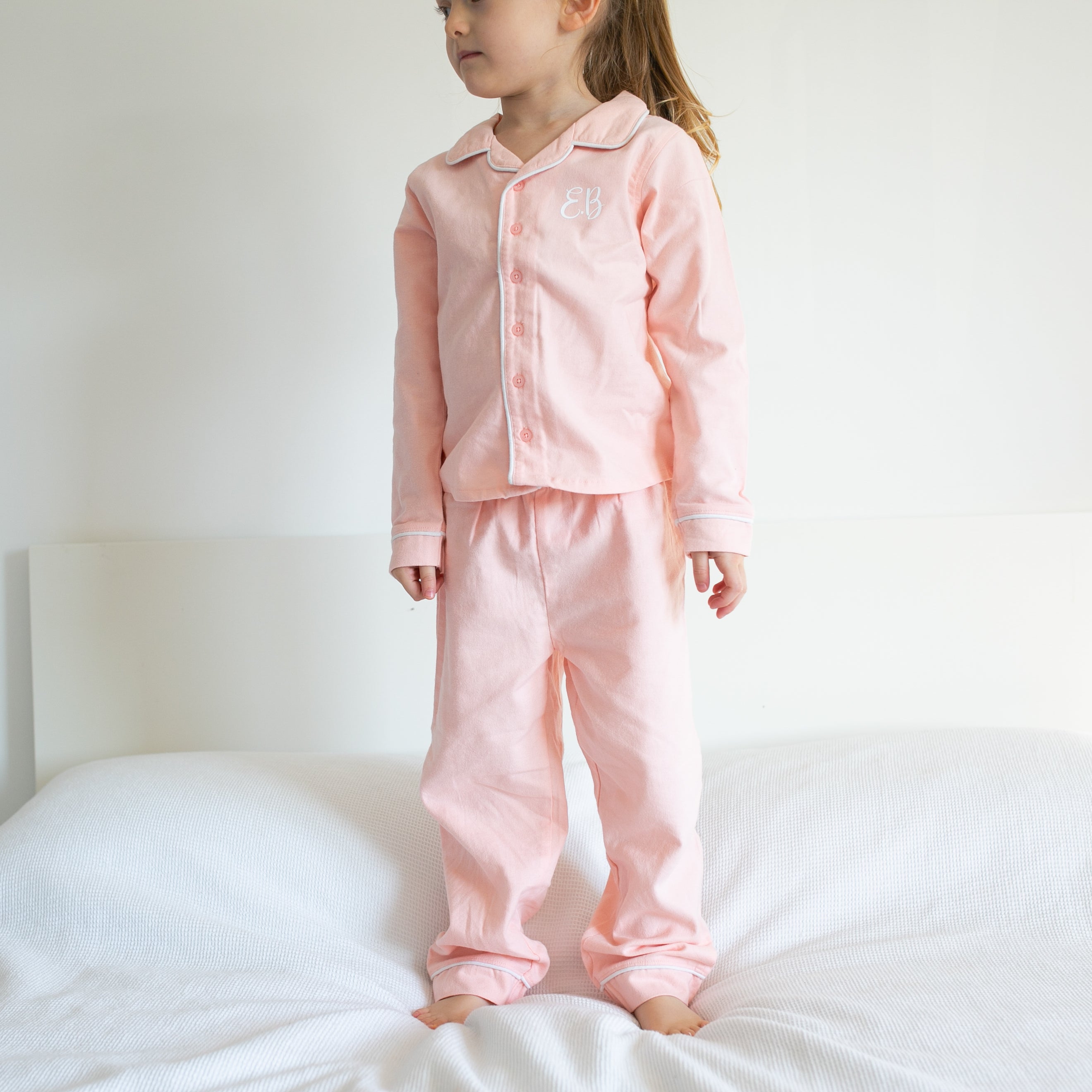 100% cotton Personalised Pyjamas in Pink – Fred Noah