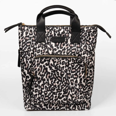 Cream Leopard Backpack