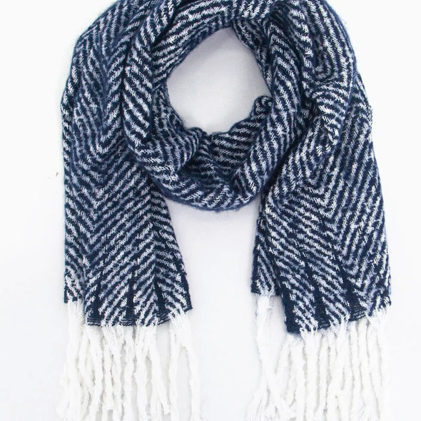 Large Heavyweight Herringbone Scarf