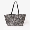 Cream Leopard large Tote Bag