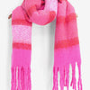 Large Heavyweight Fuchsia Colour Block scarf