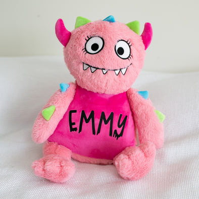 Large Personalised Pink Monster Teddy
