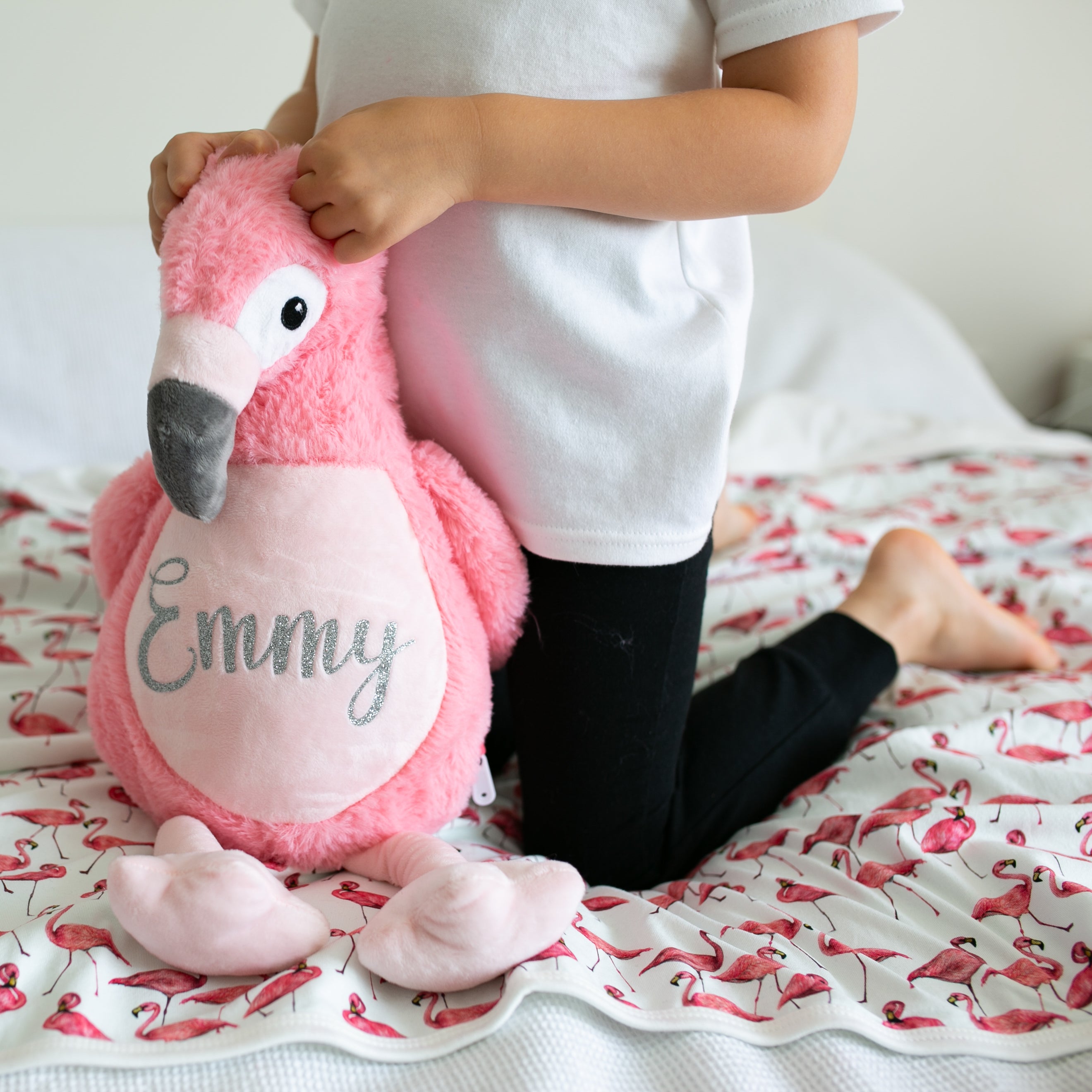 Large Personalised Pink Flamingo Teddy – Fred Noah
