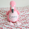 Large Personalised Pink Flamingo Teddy