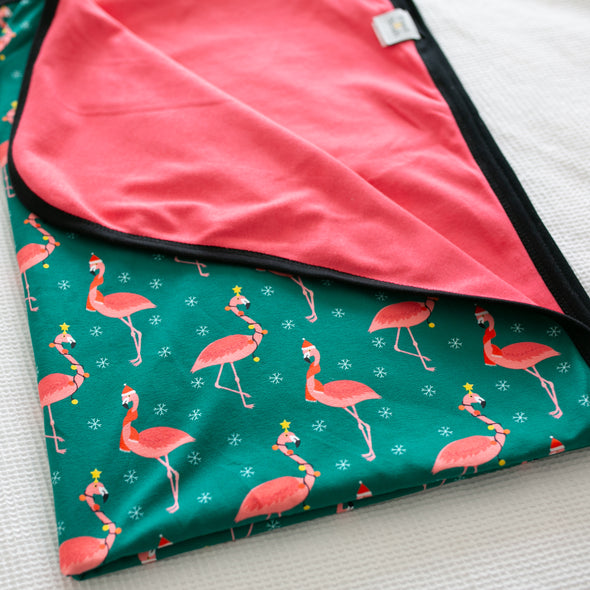 Festive Flamingo XXL blanket