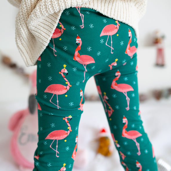 Festive Flamingo Leggings