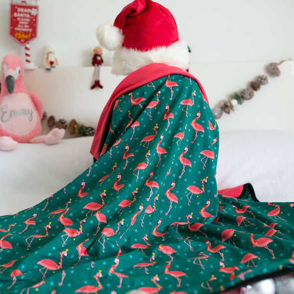 Festive Flamingo XXL blanket