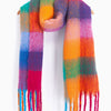 Large Heavyweight Rainbow Colour Block scarf