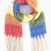 Large Heavyweight Rainbow stripe Scarf