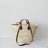 Handmade Straw Bag with Leather