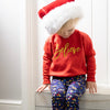 Red & Gold Believe Sweater