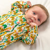 Jungle Giraffe cotton sleepsuit