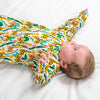 Jungle Giraffe cotton sleepsuit