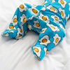 Eggies print cotton sleepsuit