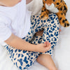 Blue leopard print Leggings