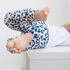 Blue leopard print Leggings