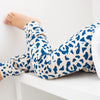 Blue leopard print Leggings