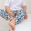 Blue leopard print Leggings