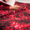 Red sequin print XXL blanket