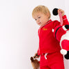 Red Christmas 100% cotton Personalised Pyjamas