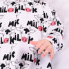 Cows milk print cotton sleepsuit