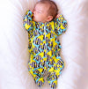 Tropical Fish print cotton Sleepsuit