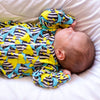 Tropical Fish print cotton Sleepsuit