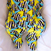 Tropical Fish print cotton Sleepsuit