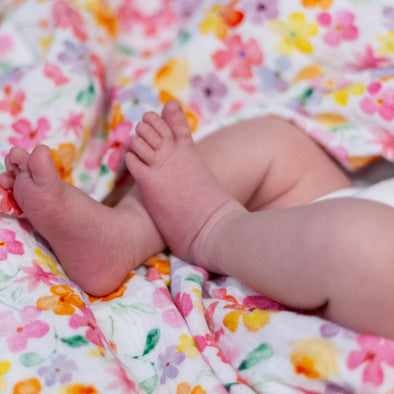 XL Floral Muslin Swaddle