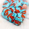 Lobster cotton sleepsuit