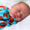 Lobster cotton sleepsuit
