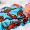 Lobster cotton sleepsuit