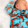 Lobster cotton sleepsuit