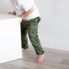 EXTRA WARM Khaki Car Print "Kid Fit" Trousers