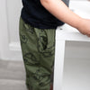 EXTRA WARM Khaki Car Print "Kid Fit" Trousers