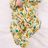 Jungle Giraffe cotton sleepsuit