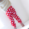 Extra warm Love heart print Leggings