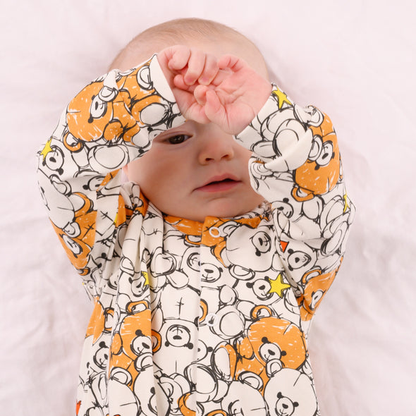 Special Bear cotton sleepsuit