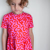 Pink Squiggle Dress