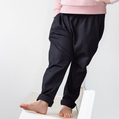 Black Luxury "Kid Fit" Trousers