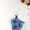 Blue Tartan "Kid Fit" Trousers