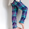 Blue Tartan "Kid Fit" Trousers