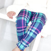 Blue Tartan "Kid Fit" Trousers