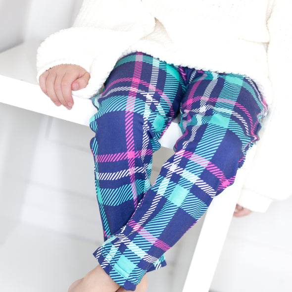 Blue Tartan "Kid Fit" Trousers