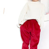 Red Corduroy "Kid Fit" Trousers