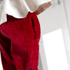 Red Corduroy "Kid Fit" Trousers